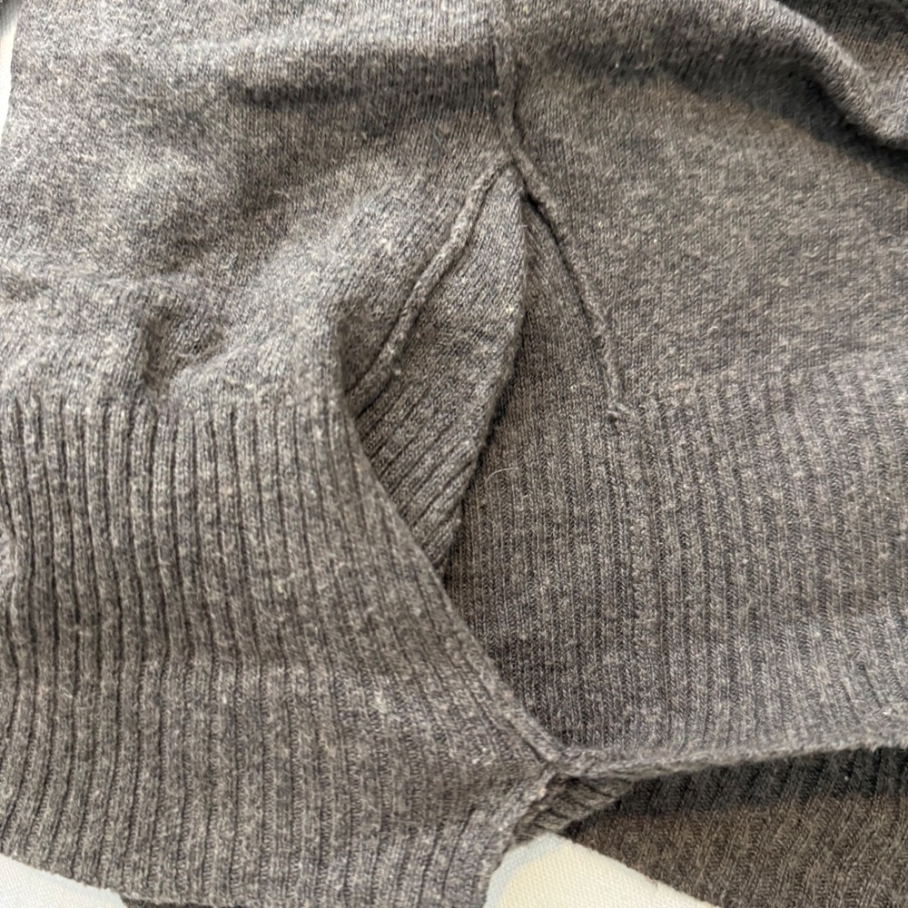 ALLSAINTS Spitalfields Raeburn Cardigan Sweater Knit Dark‎ Gray Size TEN - Picture 5 of 8